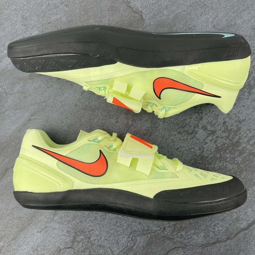 Nike Track and Field Shoes Size 9‎ Mens Zoom Rotational Volt Orange Womens 10.5